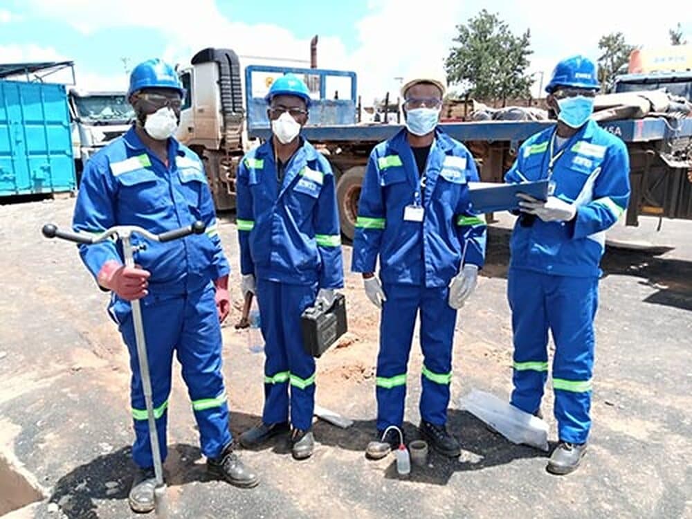 EWES engineering team on a field mission
